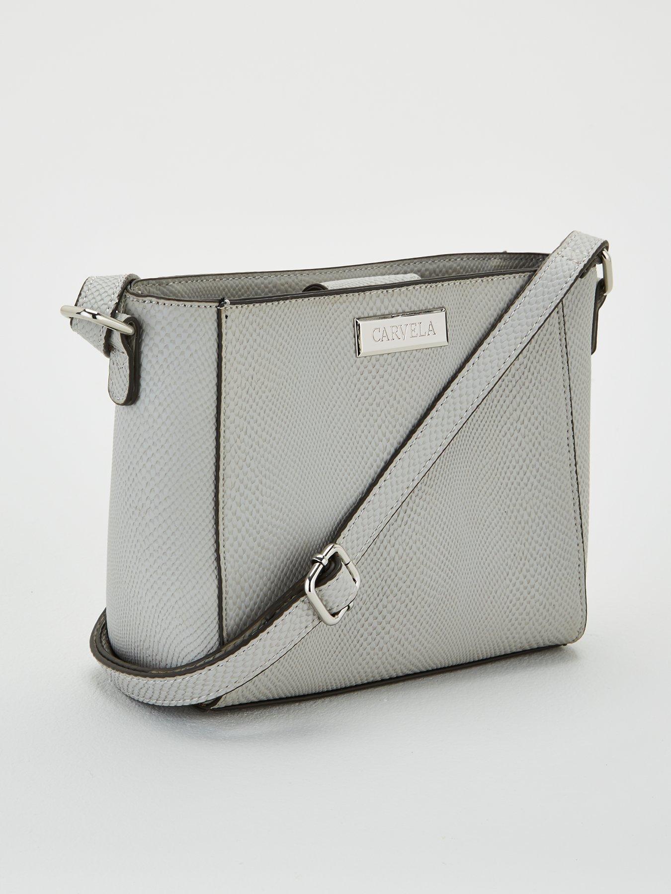 carvela cross body bag grey