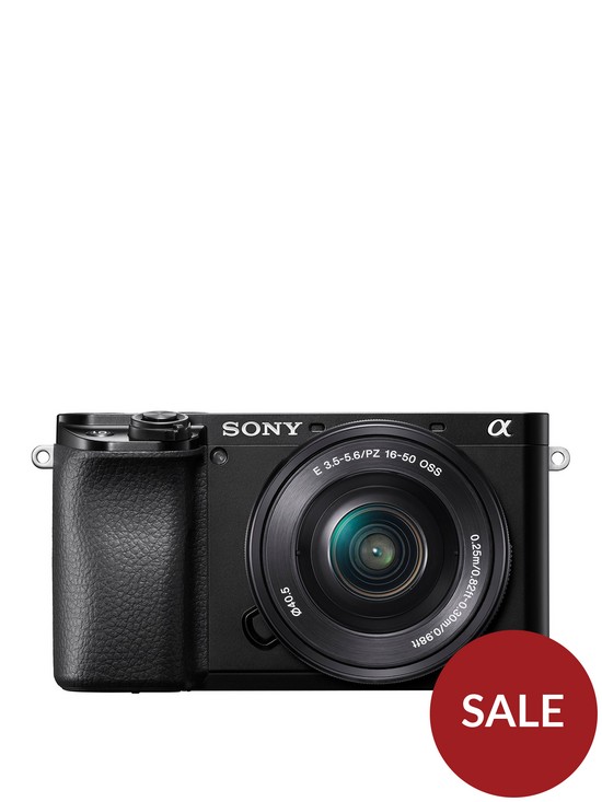 front image of sony-alpha-6100-mirrorless-aps-c-camera-with-002-sec-af