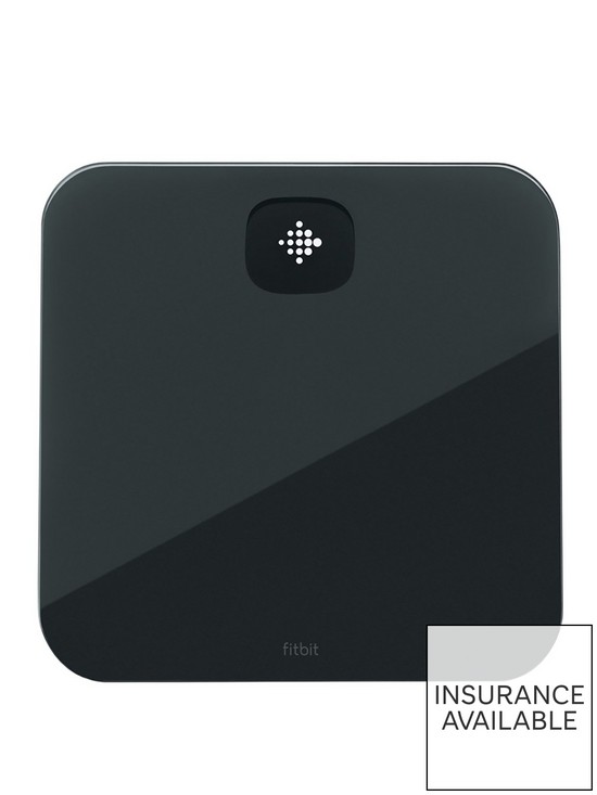 front image of fitbit-aria-air-smart-scale-black