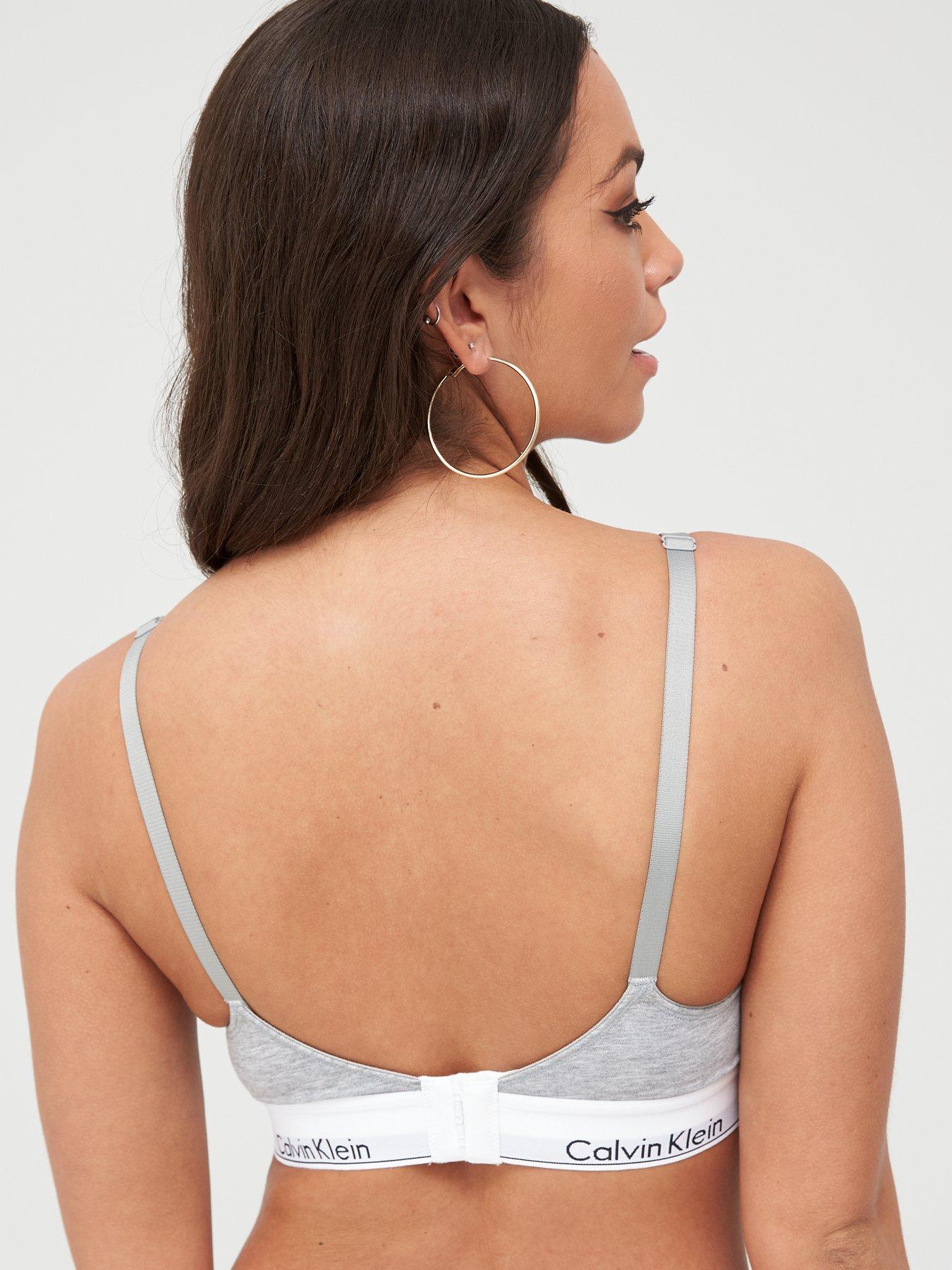 Image 2 of 3 of Calvin Klein Modern Cotton Maternity Bra - Grey