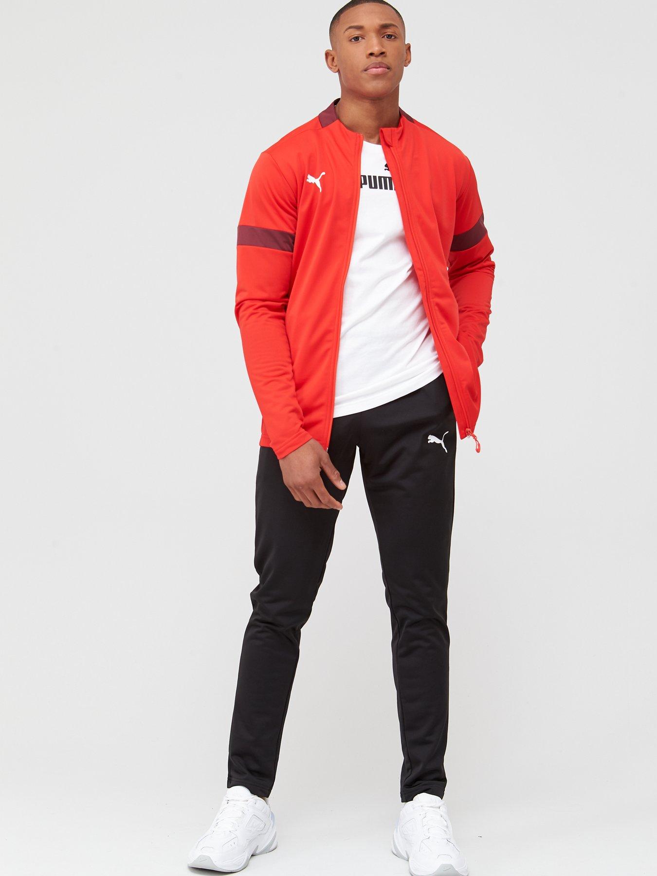 mens red puma tracksuit