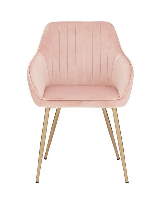 back image of pair-of-alisha-brass-legged-dining-chairs-pink