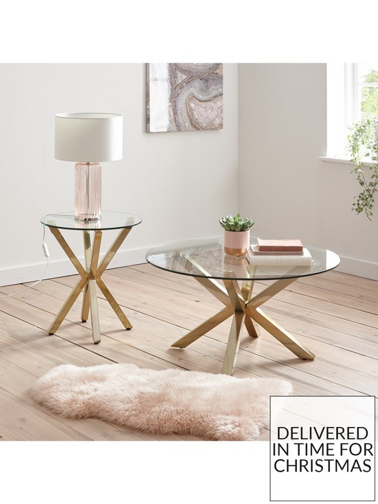 front image of very-home-chopstick-glass-and-brass-lamp-table