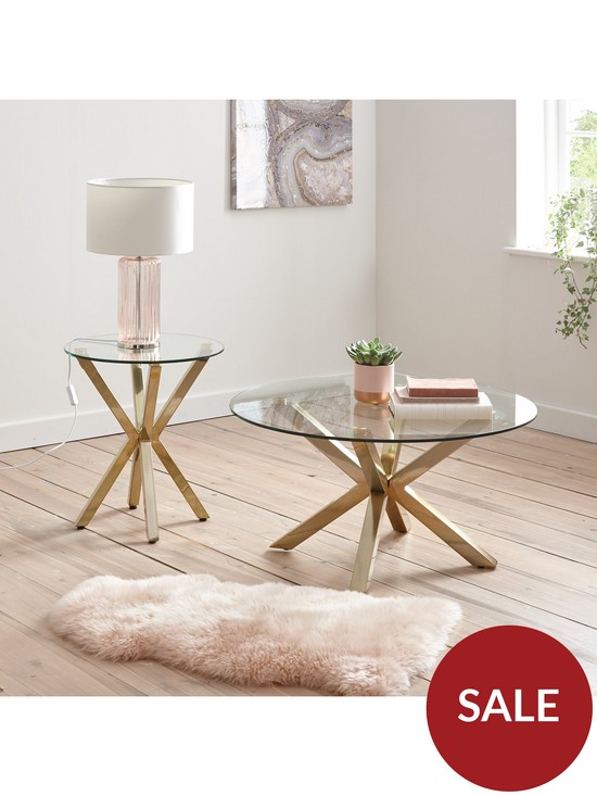 front image of very-home-chopstick-glass-and-brass-lamp-table