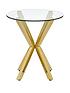  image of chopstick-glass-and-brass-lamp-table