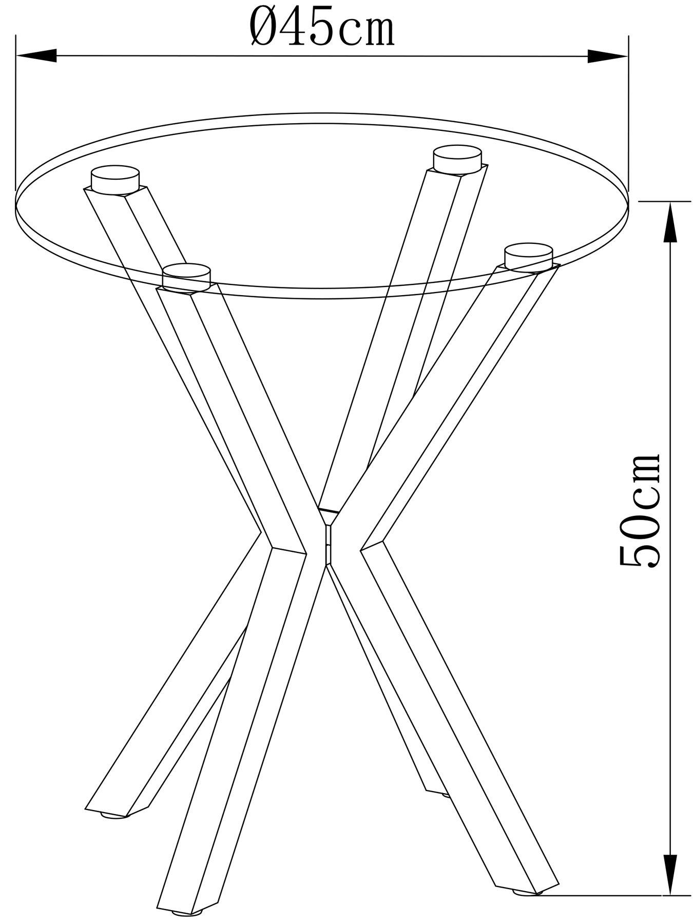 Image 6 of 6 of The Very Collection Chopstick Glass and Brass Lamp Table