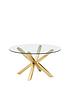  image of chopstick-glass-and-brass-coffee-table