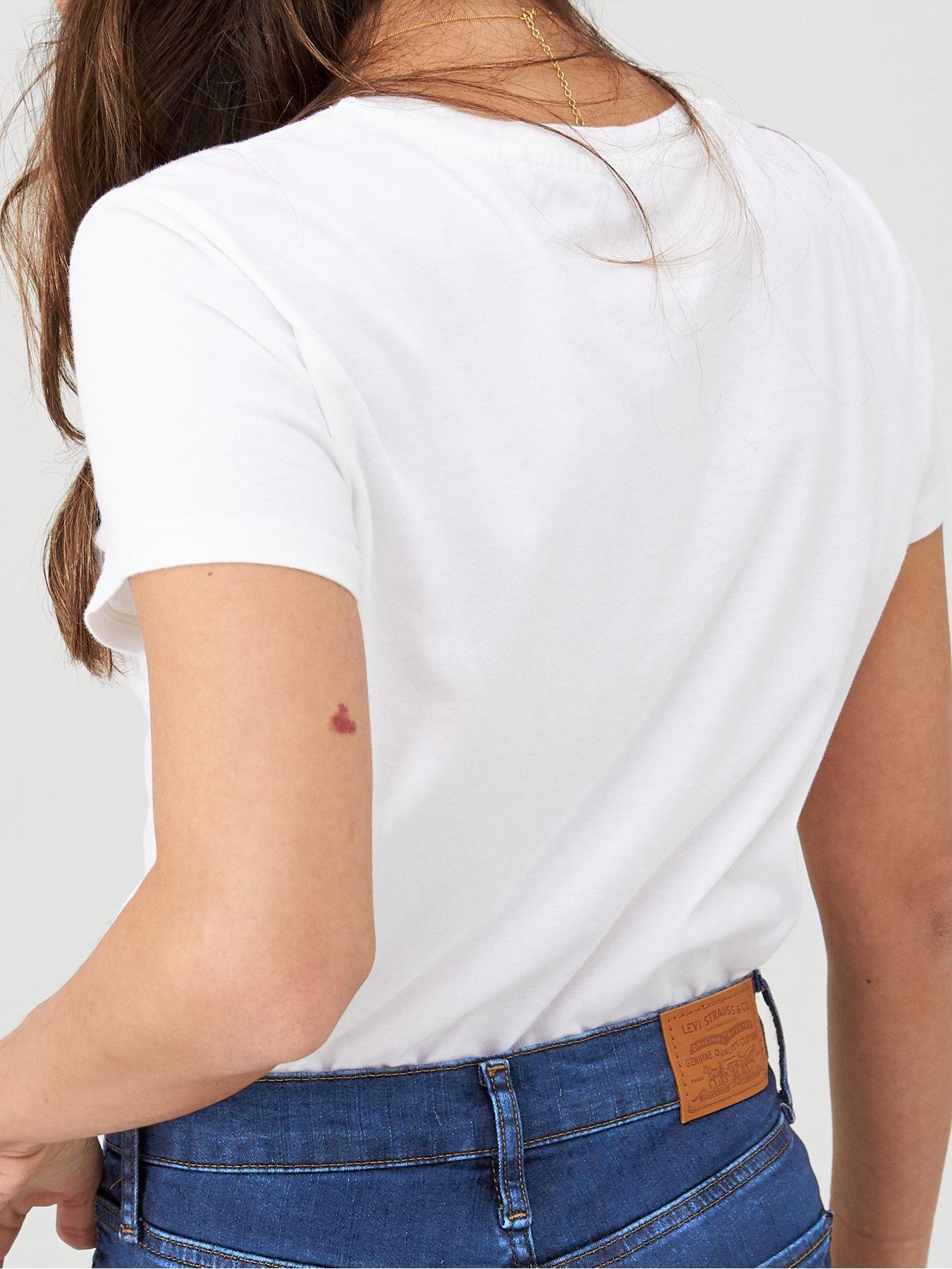 Image 2 of 4 of Levi's Perfect T-shirt - White Cotton