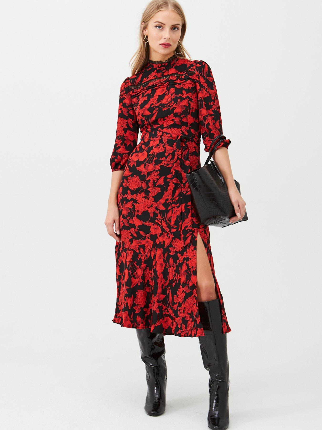 shadow floral dress oasis