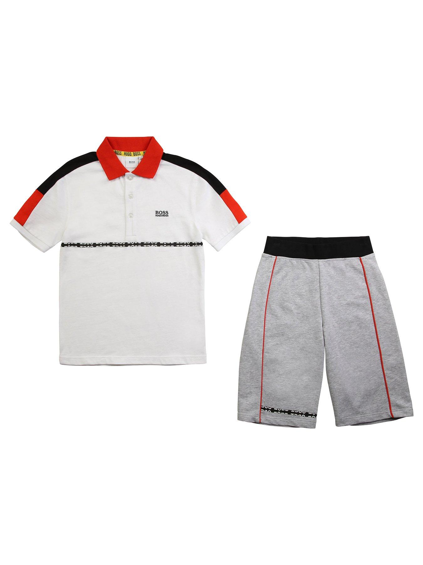 polo and shorts set