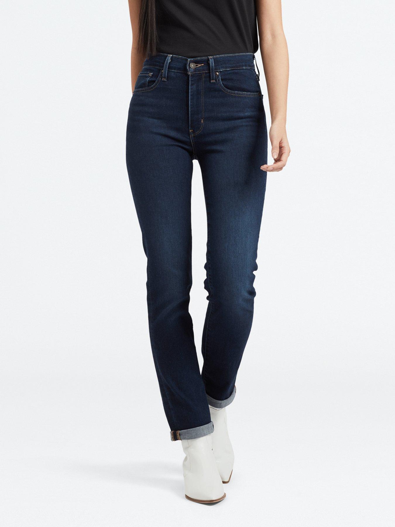 levi's 701 highrise straight jeans