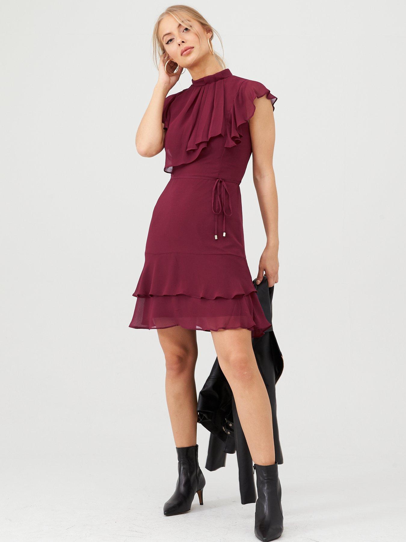 oasis frill dress