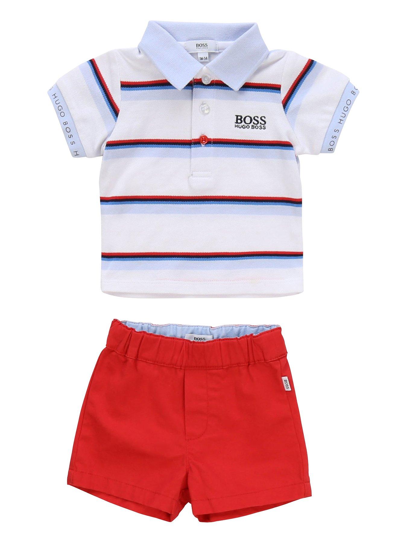 baby hugo boss shorts and shirt