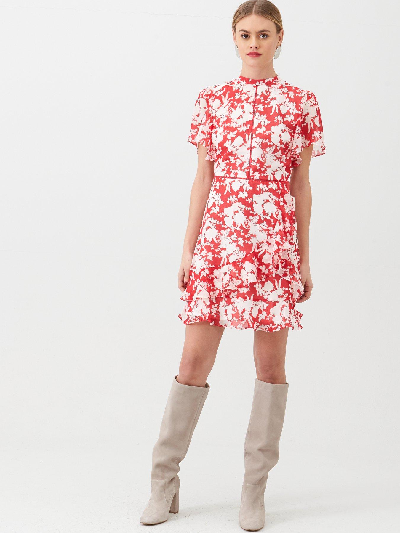 shadow floral dress oasis