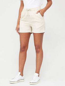 V by Very V By Very Linen Mix Shorts - Ecru Picture