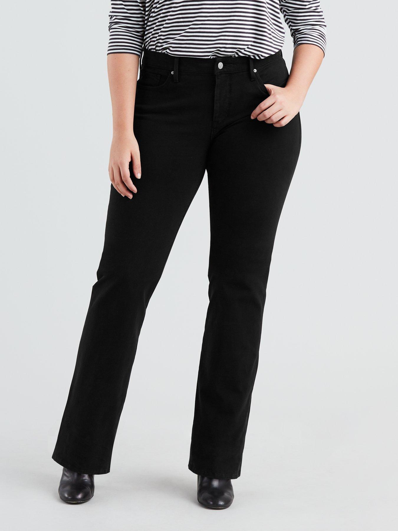 plus size black levi jeans