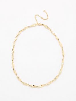 V by Very V By Very Gold Twist Chain Necklace - Gold Picture