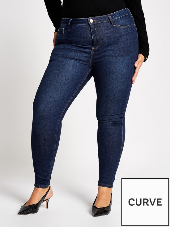 front image of ri-plus-molly-mid-rise-jegging-dark-blue