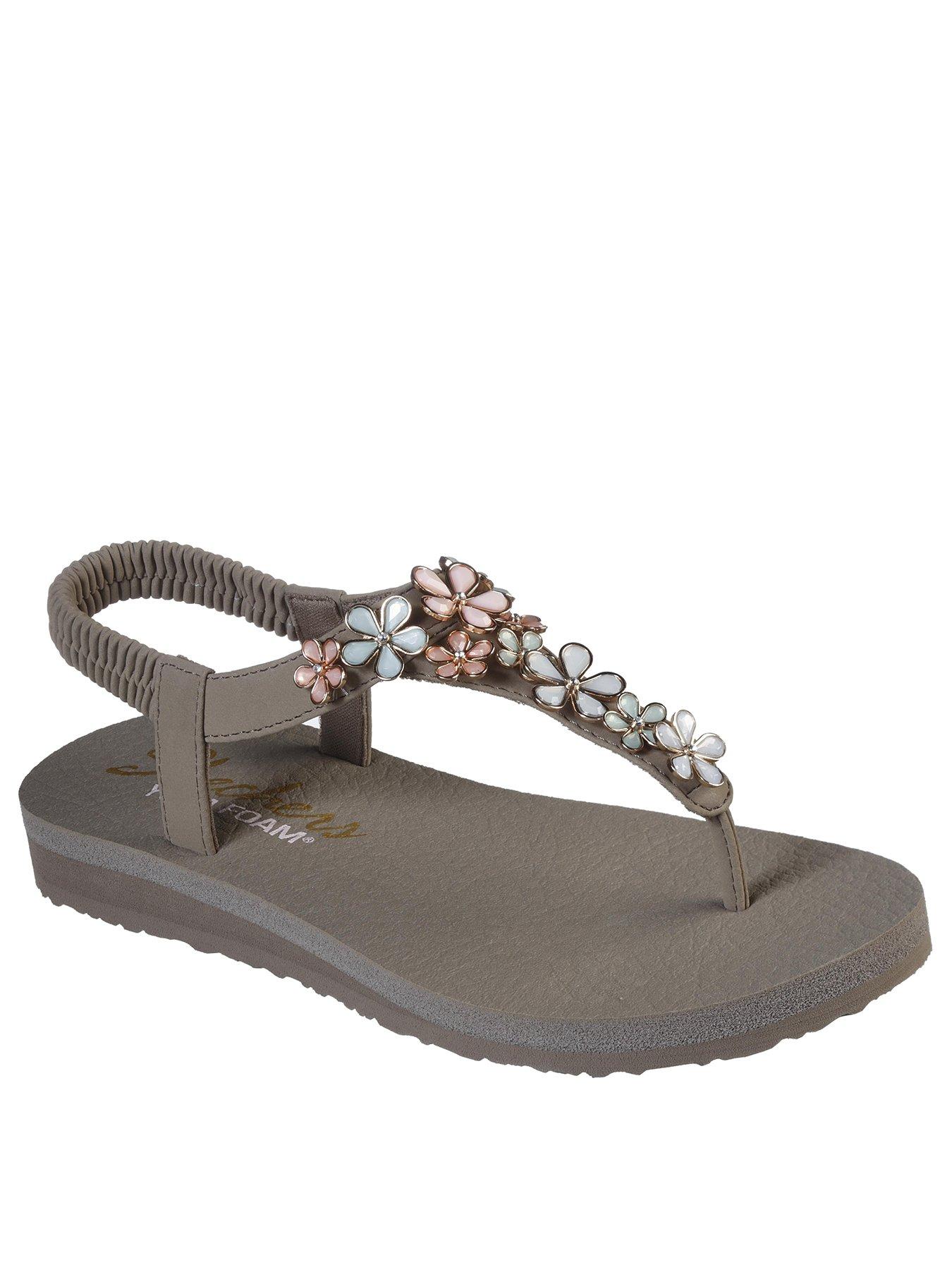 taupe flip flops