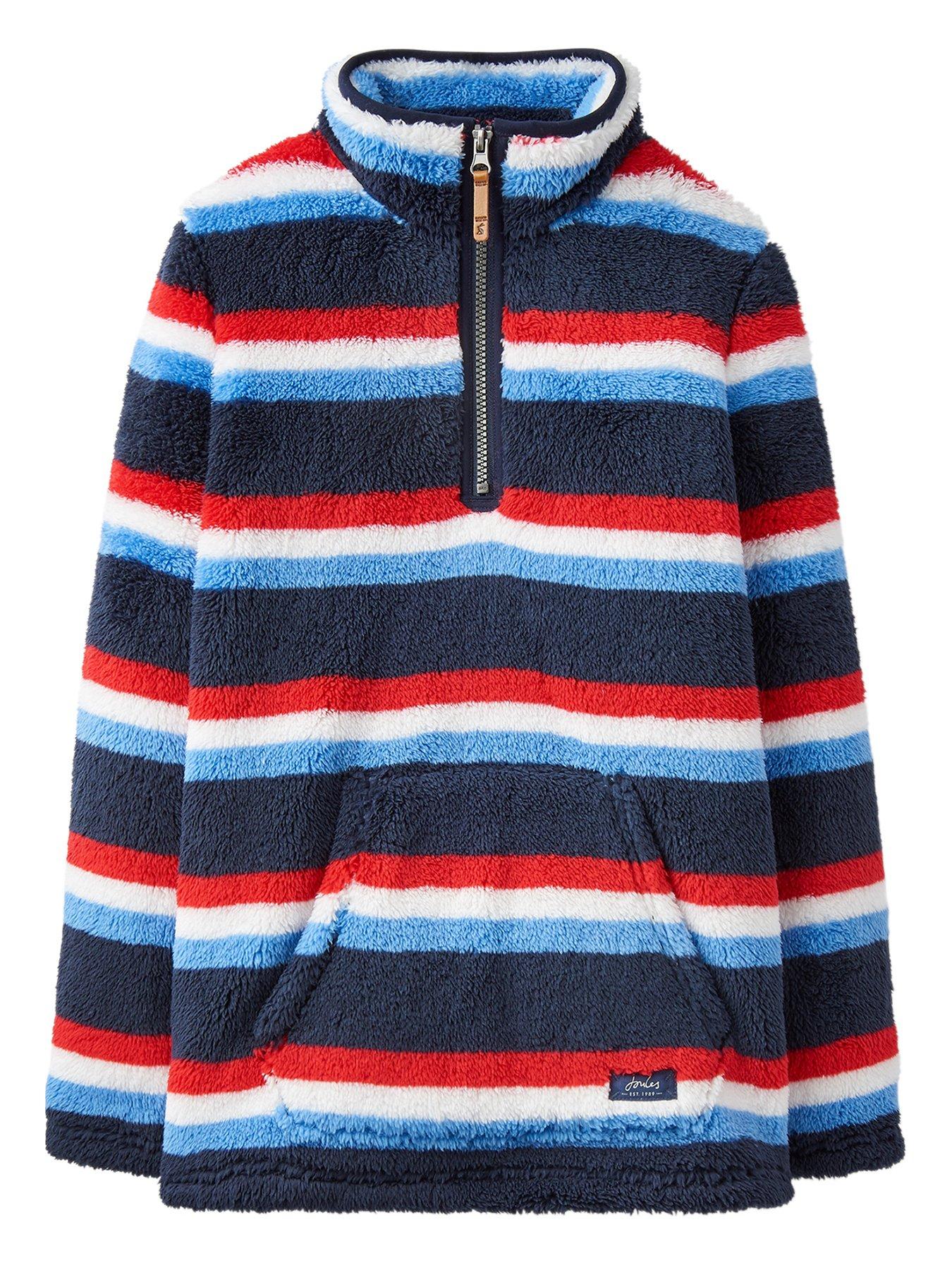 KIDS HALF ZIP FLEECE JACKET 3-13 YEARS NAVY BLACK SCHOOL ZIP NECK TOP NEW