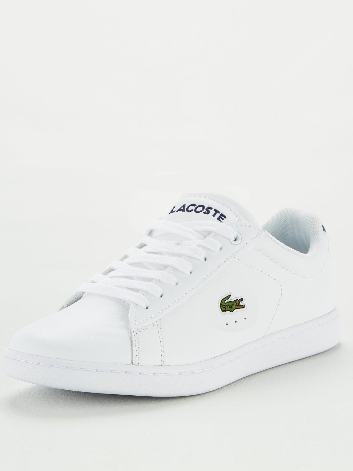 lacoste pale pink lerond trainers