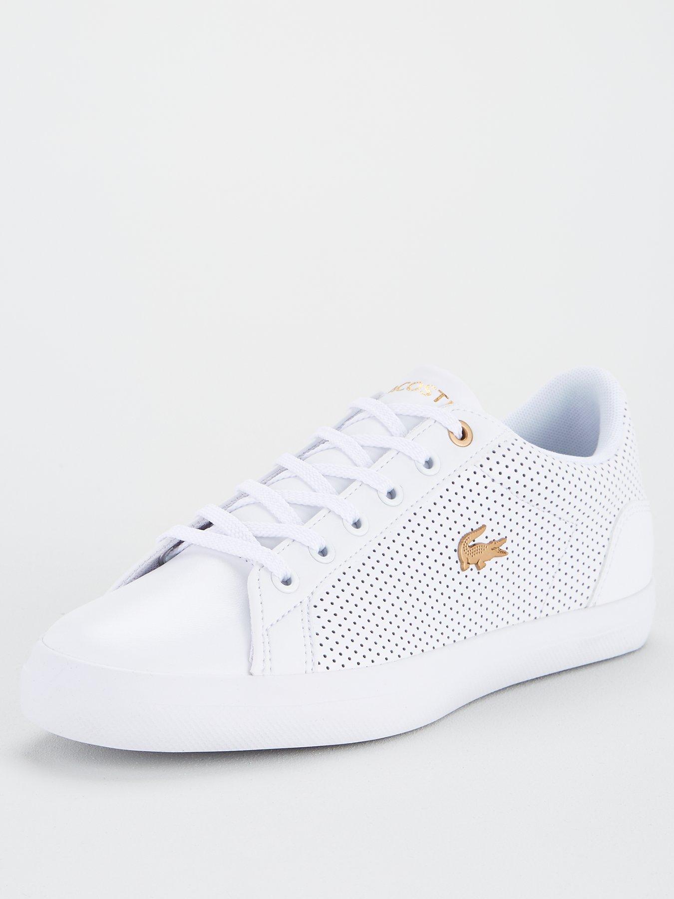 lacoste lerond white leather