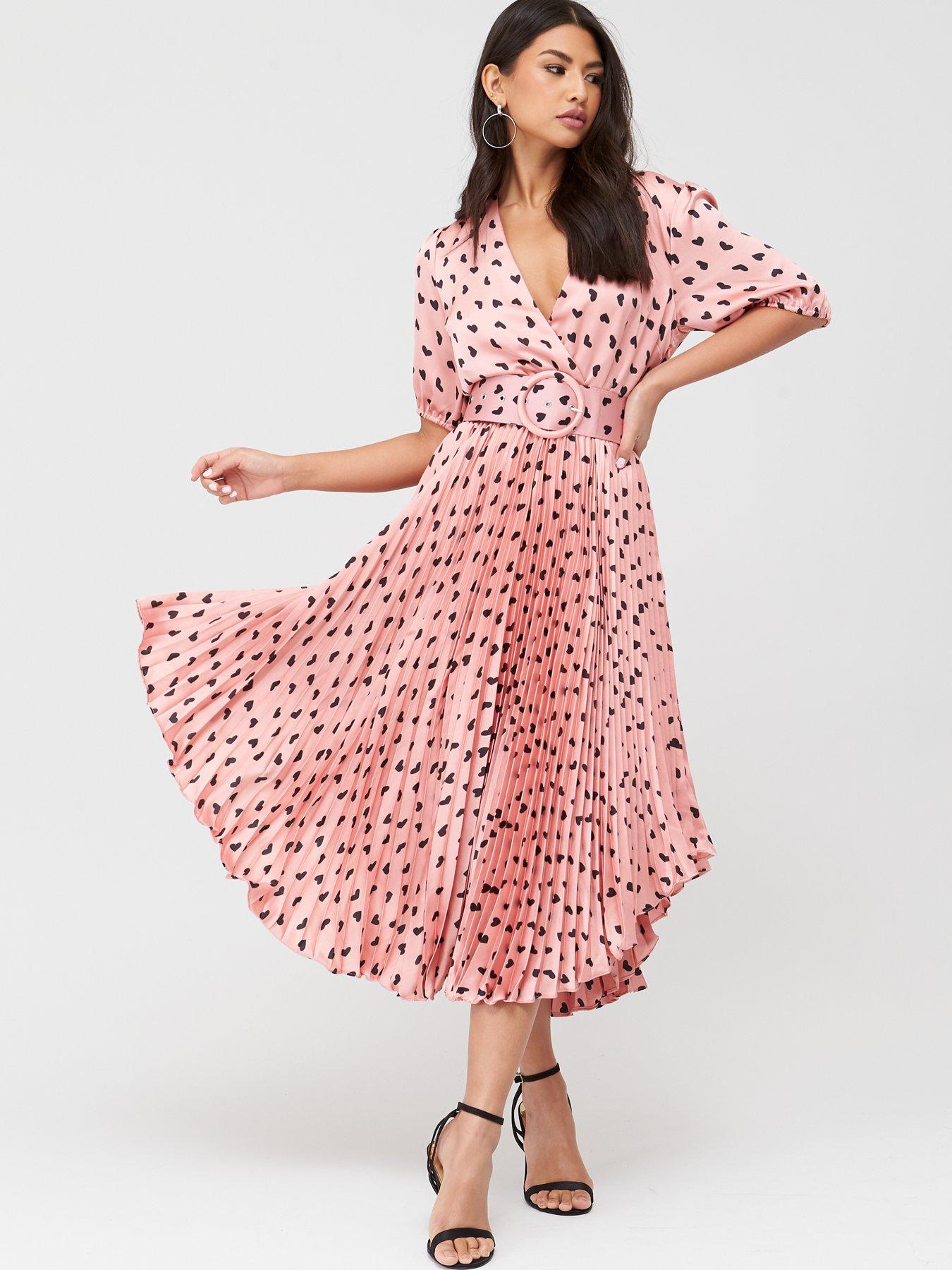 forever unique pink heart dress