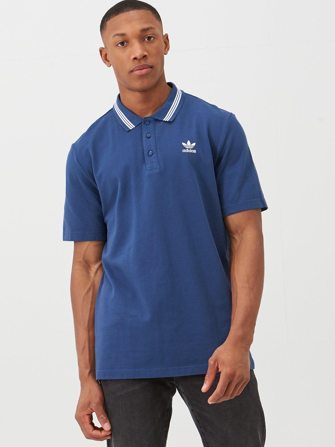adidas navy polo shirts
