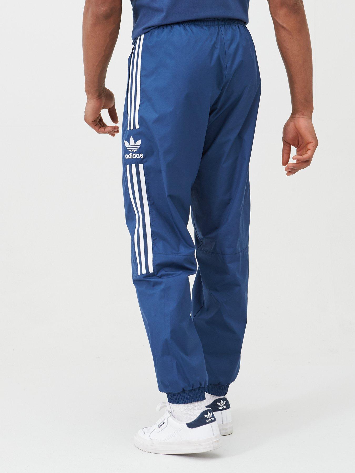 adidas originals joggers with lock up logo in navy