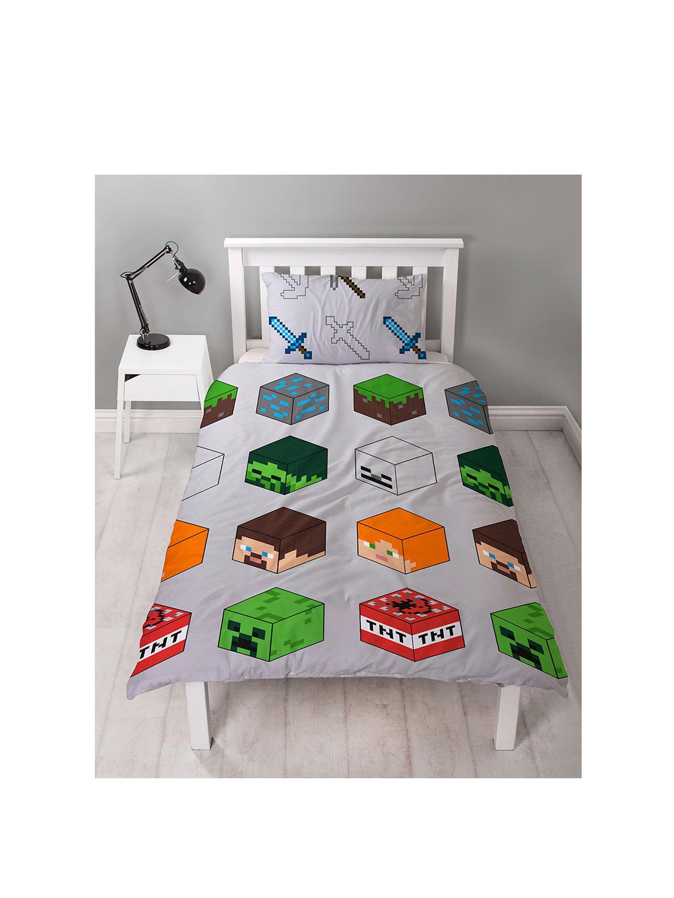 Minecraft Pixel Duvet Cover Set Littlewoods Com