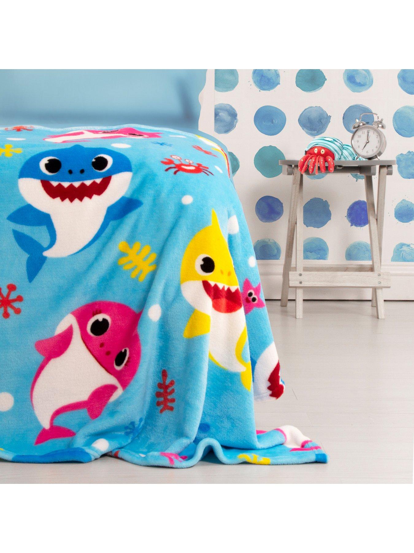 baby shark fleece blanket