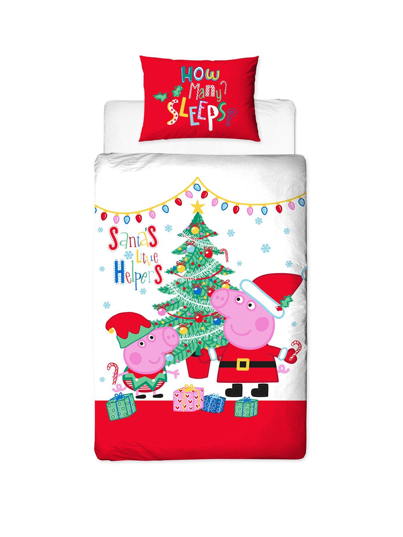 Peppa Pig Christmas Single Duvet Cover Set Littlewoods Com