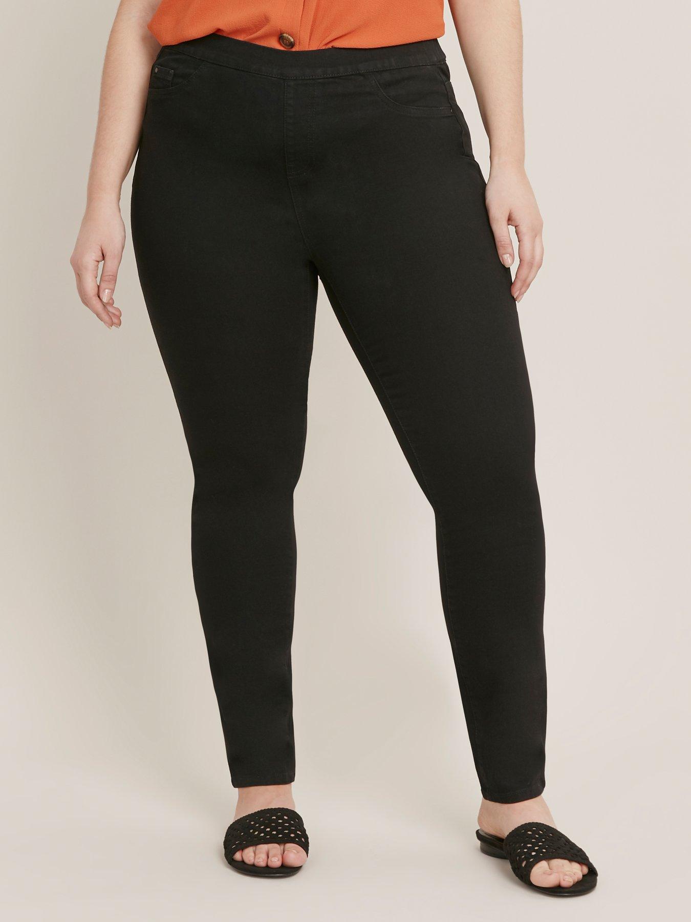 evans black jeggings