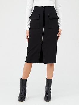 V by Very V By Very Zip Front Pencil Skirt Picture