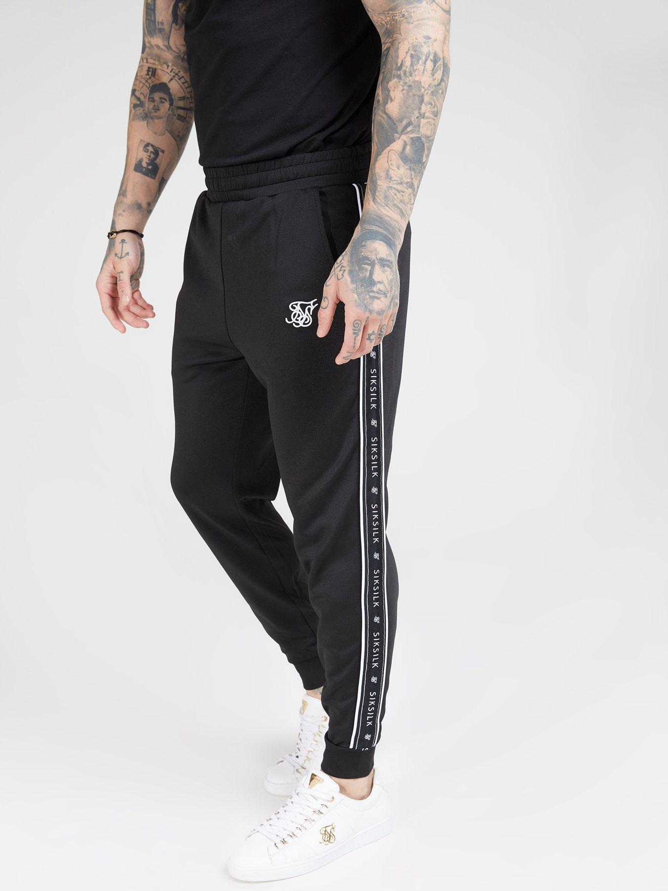 mens silk track pants