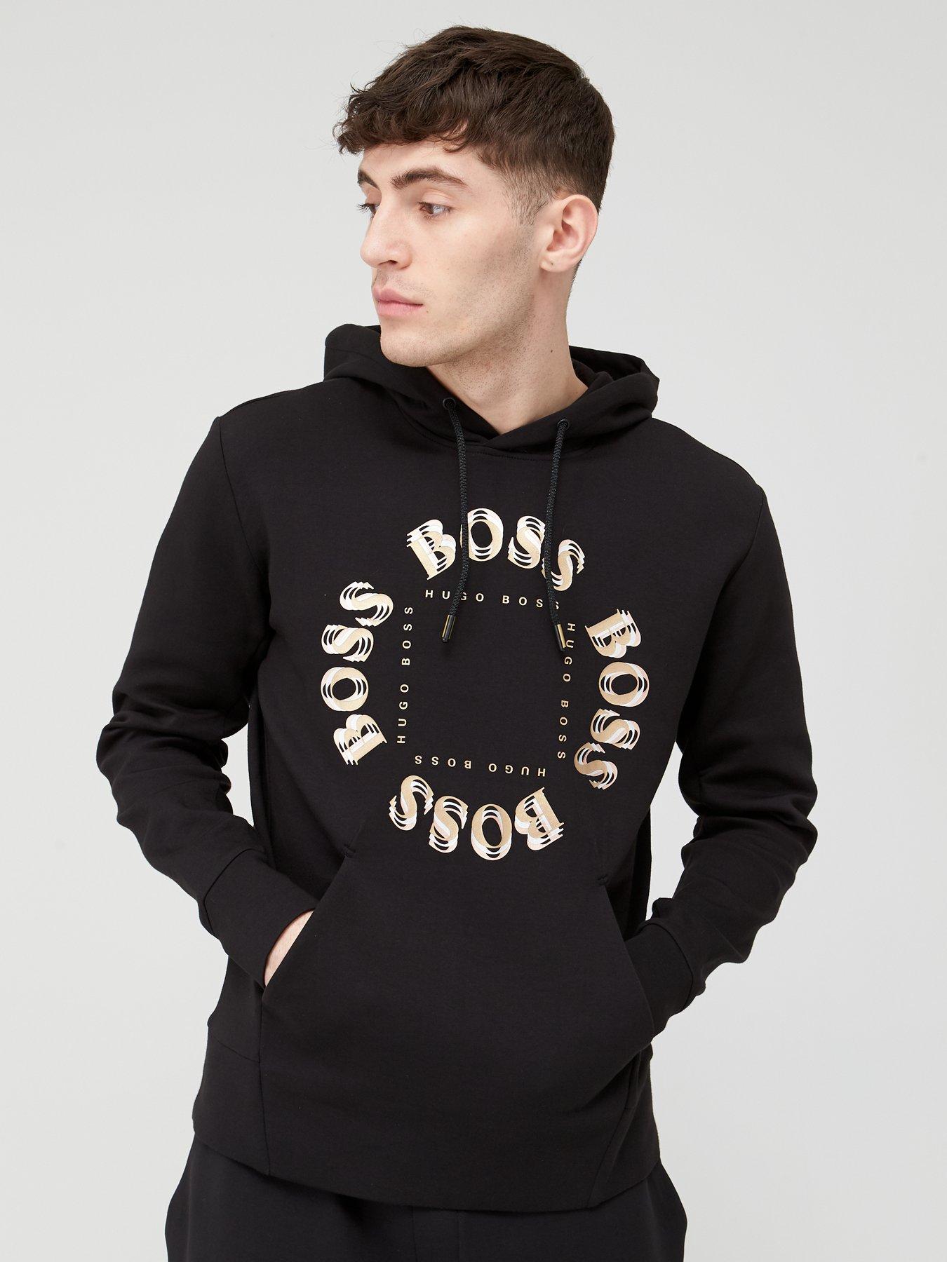 boss pique overhead hoodie