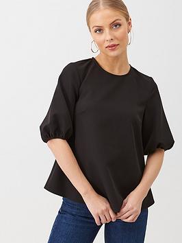 V by Very V By Very Smock Shell Top - Black Picture