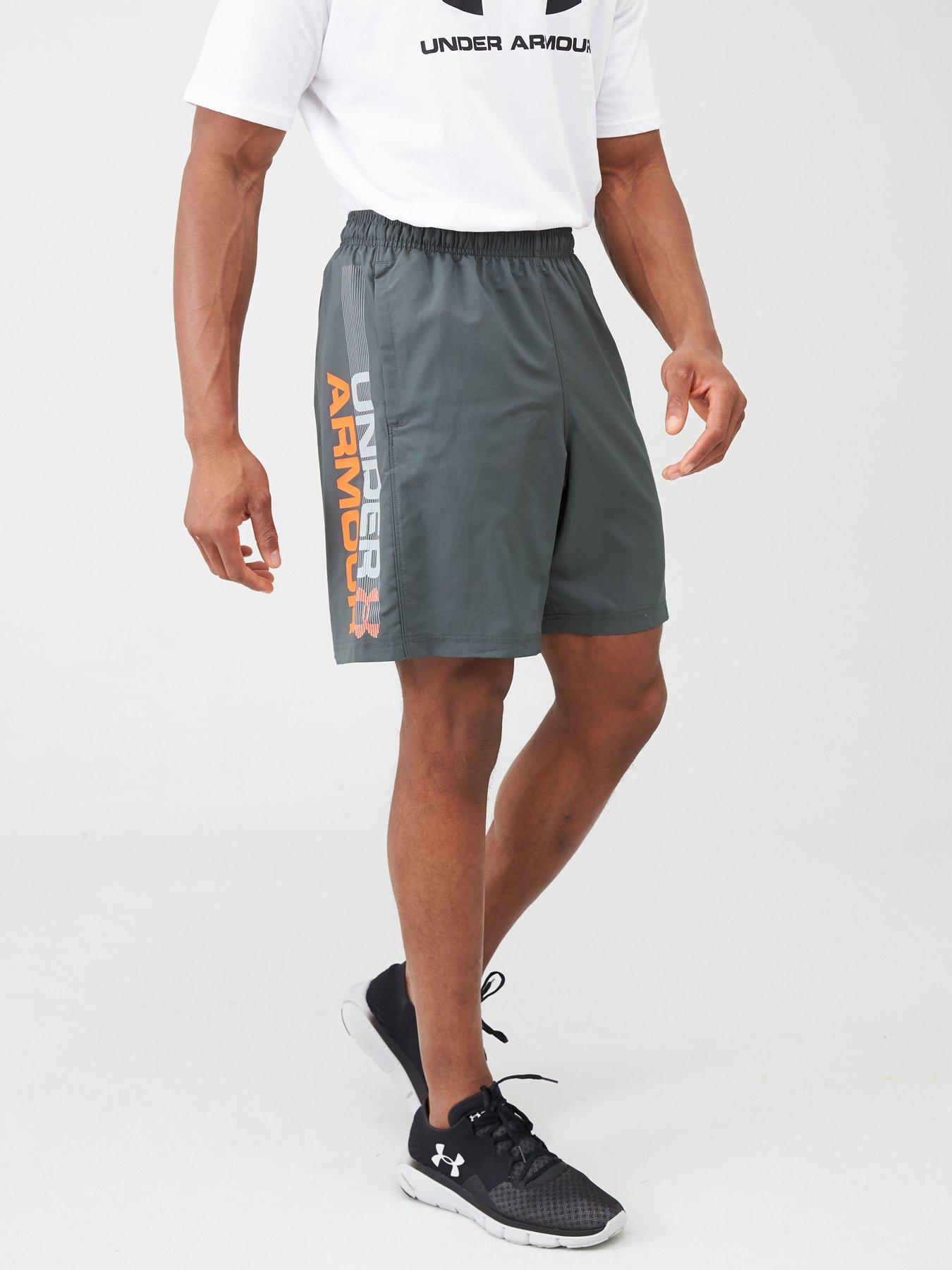 men's ua woven graphic wordmark shorts