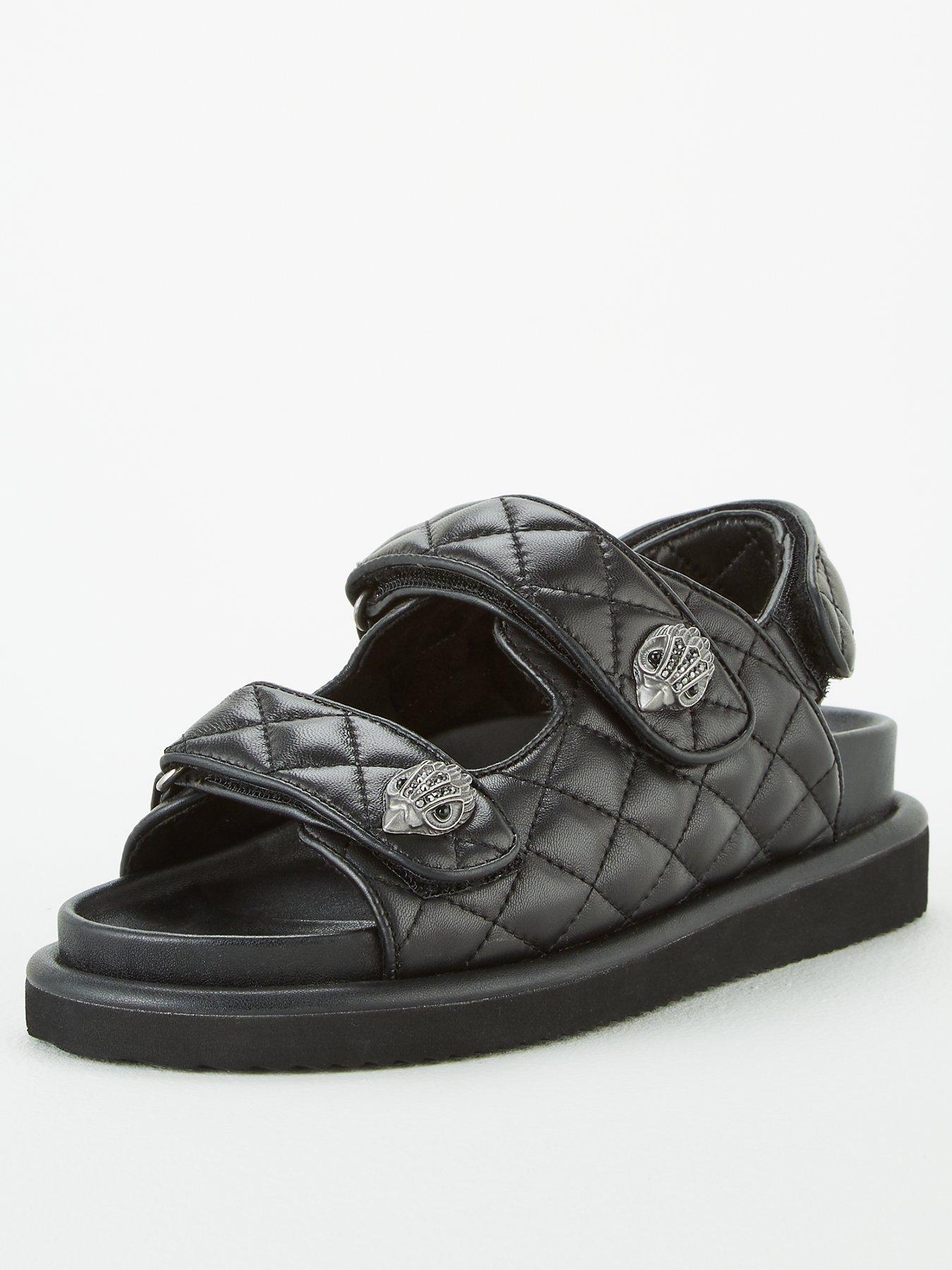kurt geiger wedges black