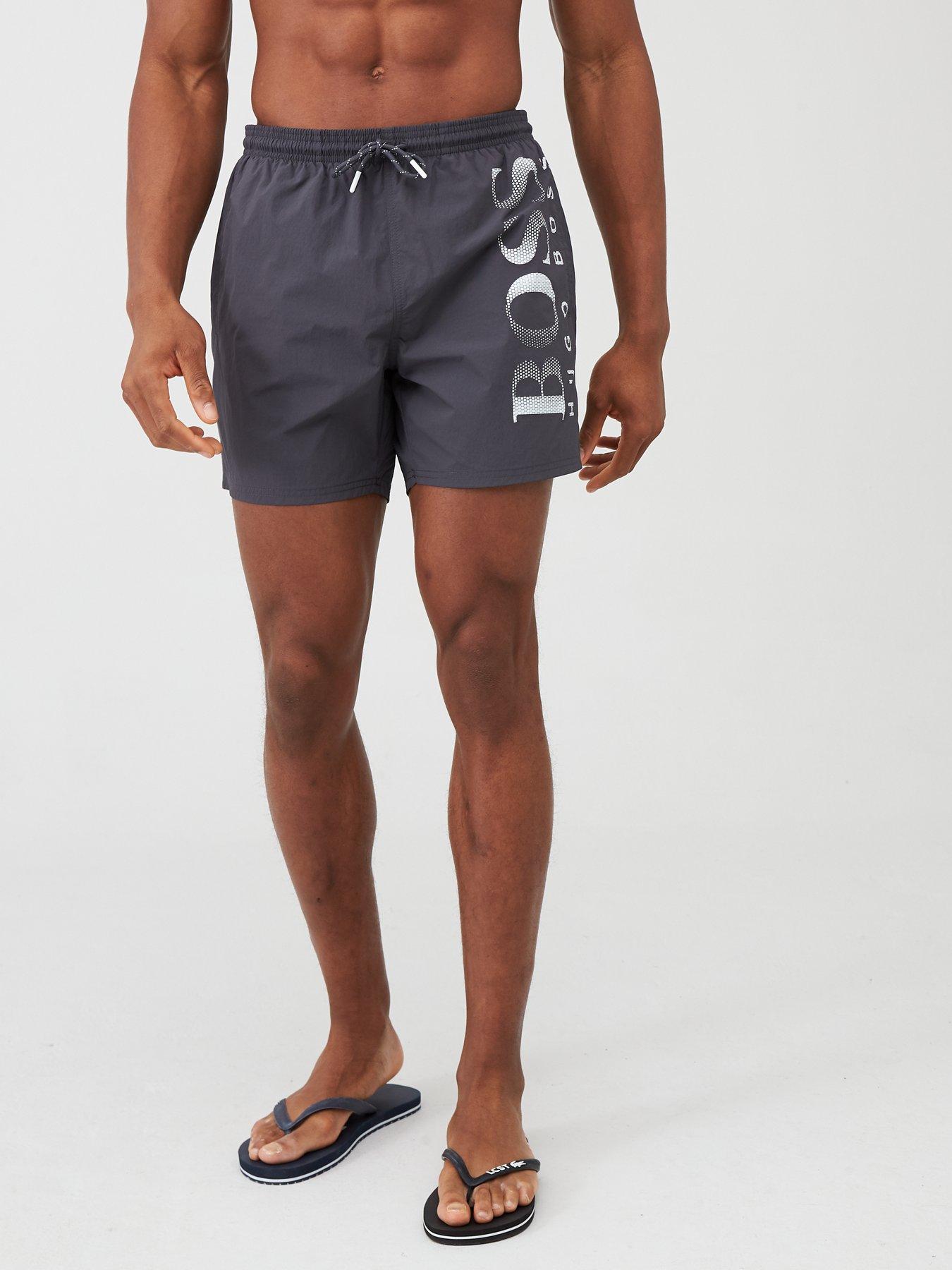 mens swim shorts boss