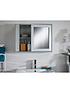  image of lloyd-pascal-atlanta-mirrored-bathroom-wall-cabinet-with-push-opening-doors-grey