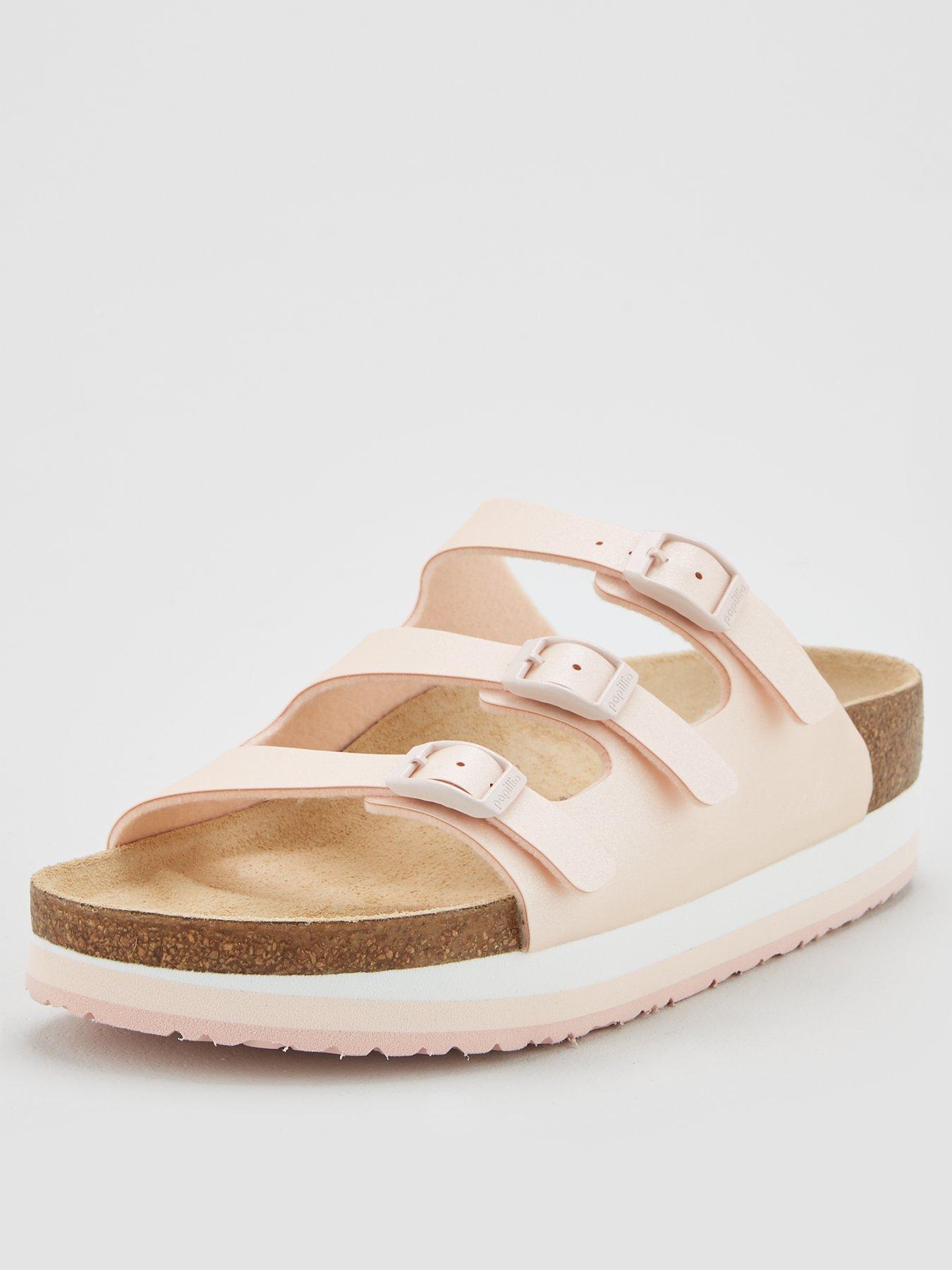 papillio by birkenstock leopard flatform sandals