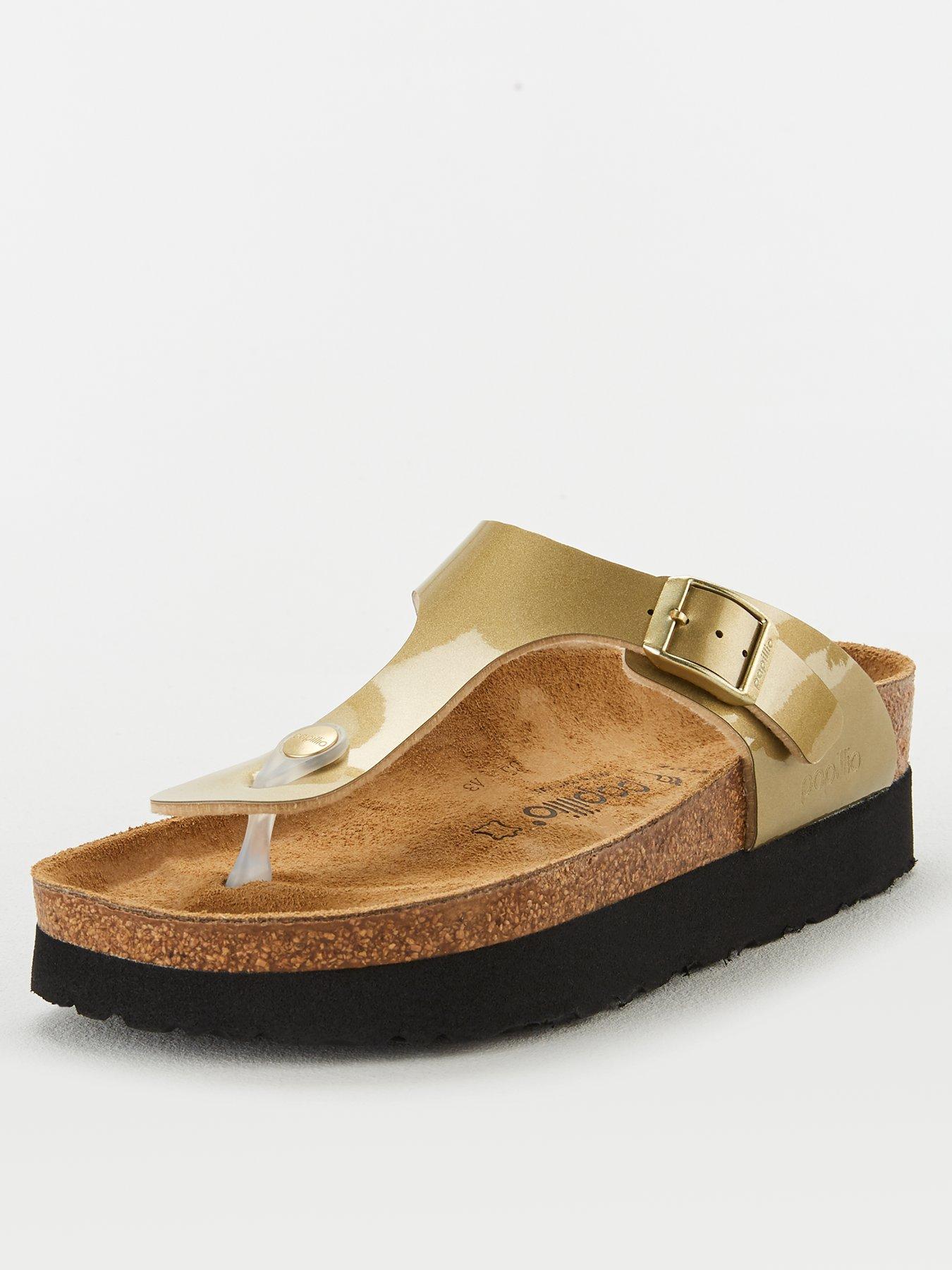 papillio by birkenstock leopard flatform sandals