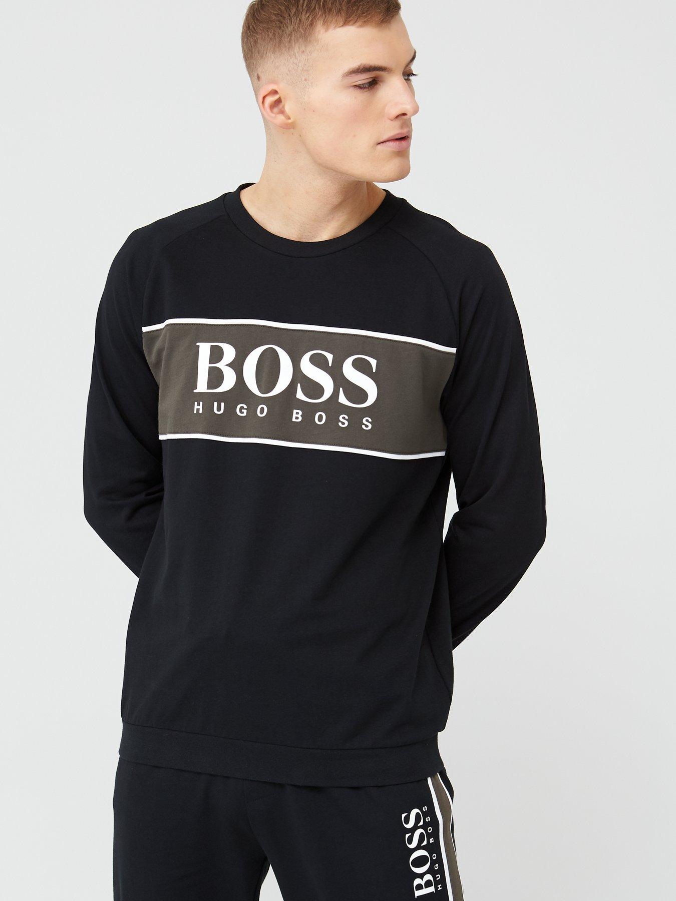 boss bodywear logo crew sweatshirt