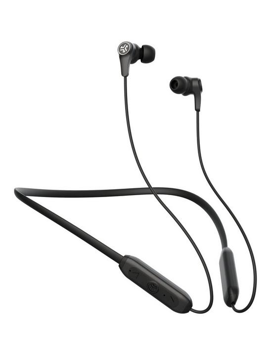 front image of jlab-jbuds-band-wireless-bluetooth-headphones-black
