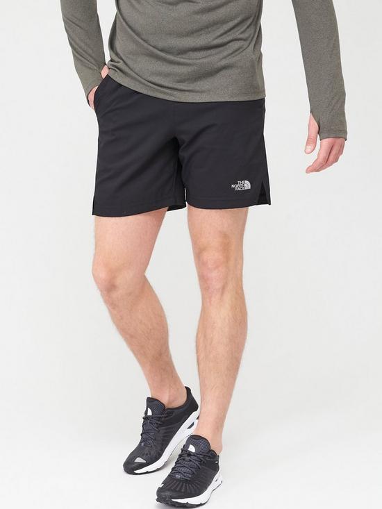 front image of the-north-face-mens-247-short-black