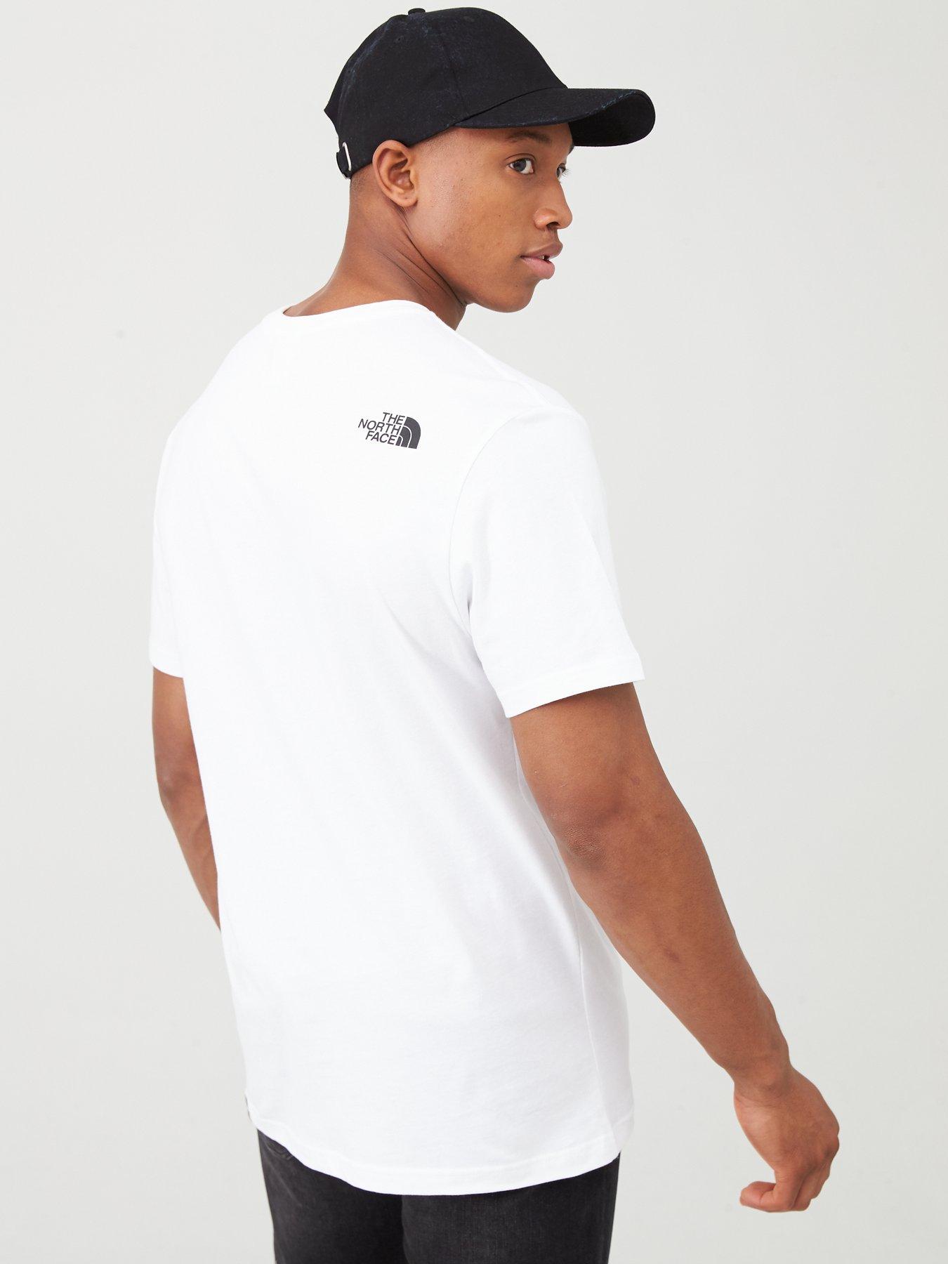 north face never stop exploring t shirt white