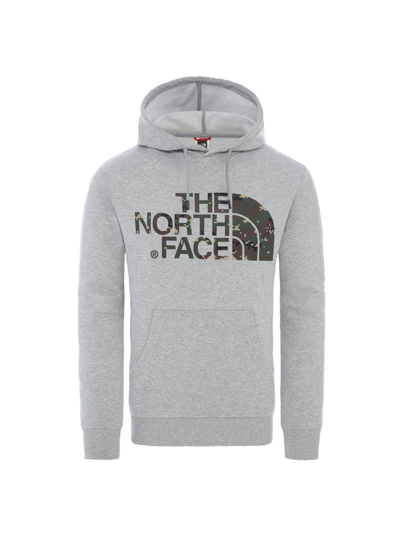 grey north face half zip