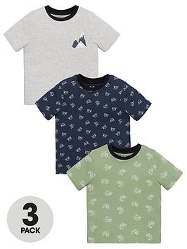 V by Very V By Very Boys 3 Pack Woodland Print Tees Picture