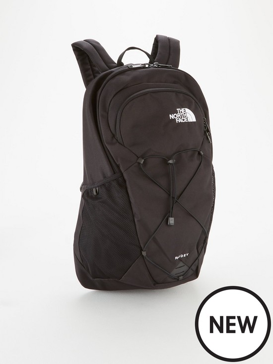 back image of the-north-face-mens-rodey-backpack-black